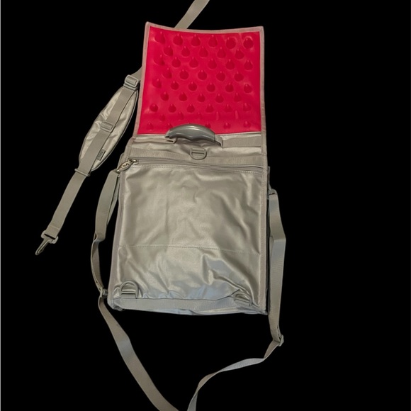 Spiked Pink and Gray Backpack - Picture 3 of 4